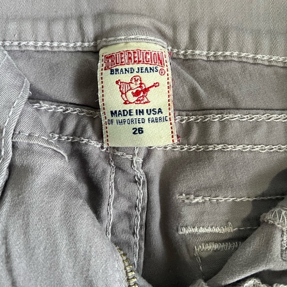 Grey Size 26 True Religion Pants - Picture 2 of 3